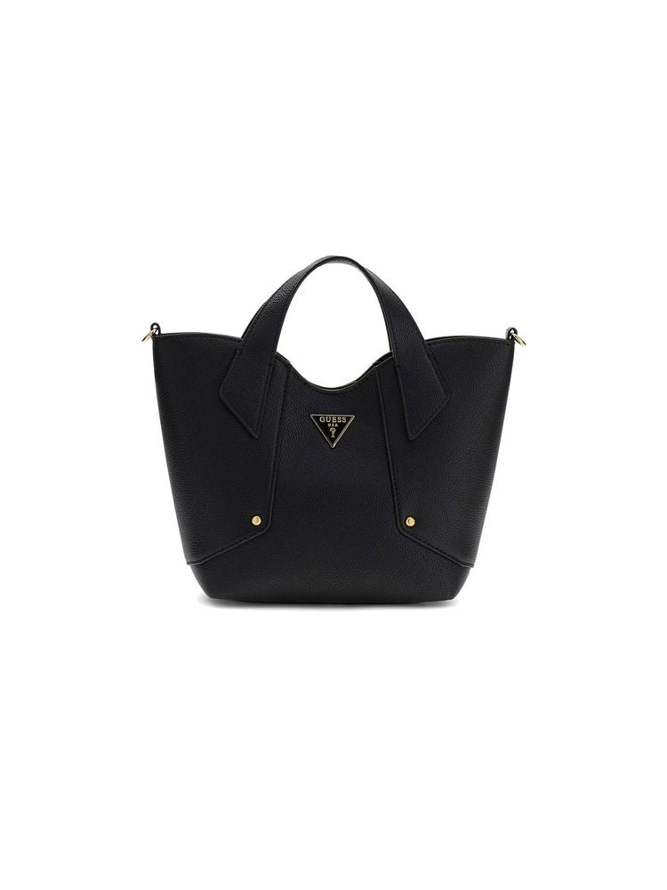 Guess Tote Bag — Black Polyurethane