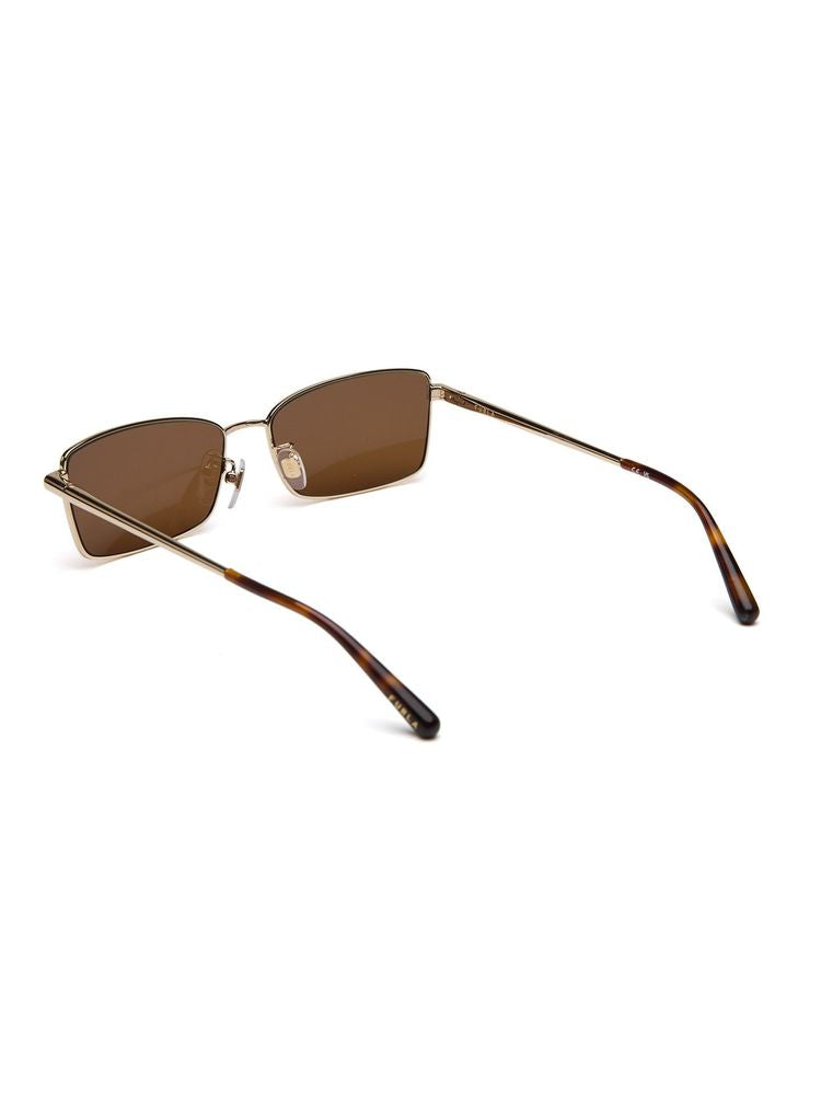 Furla Sfub18 Metal Rectangle Sunglasses — Rose Gold