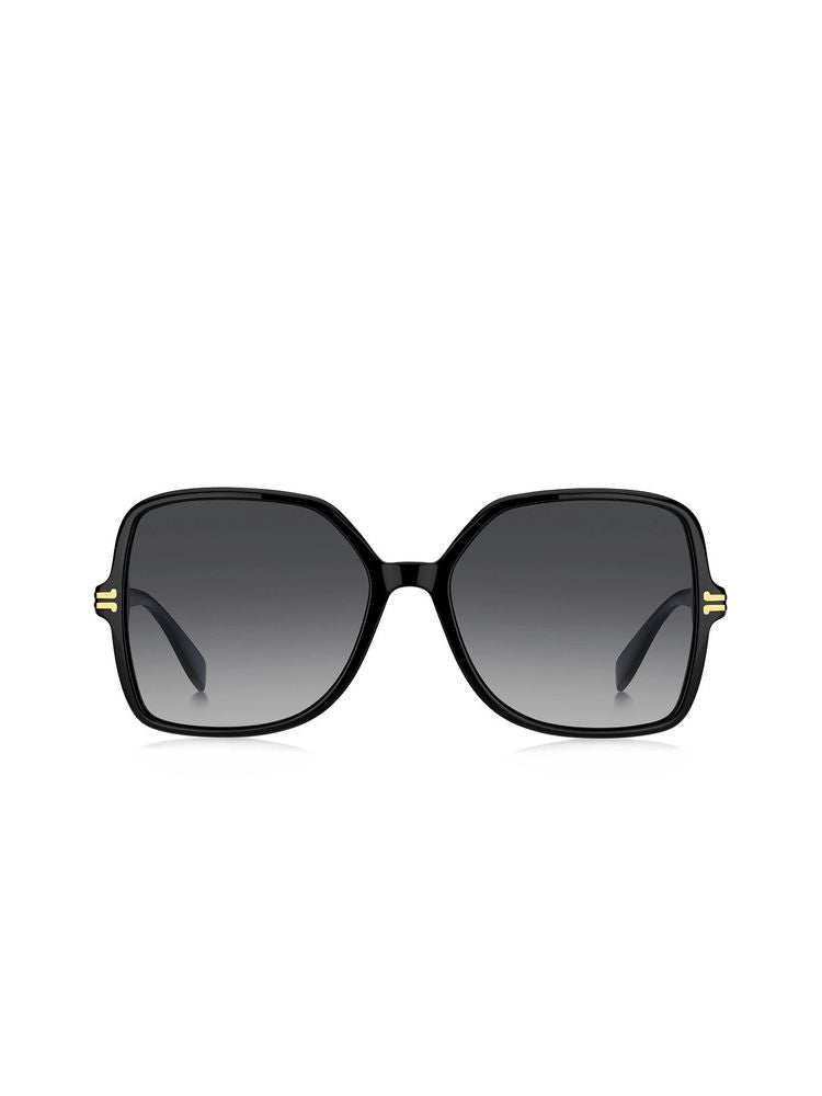 Marc Jacobs Mj Oversized Square Acetate Sunglasses — Black
