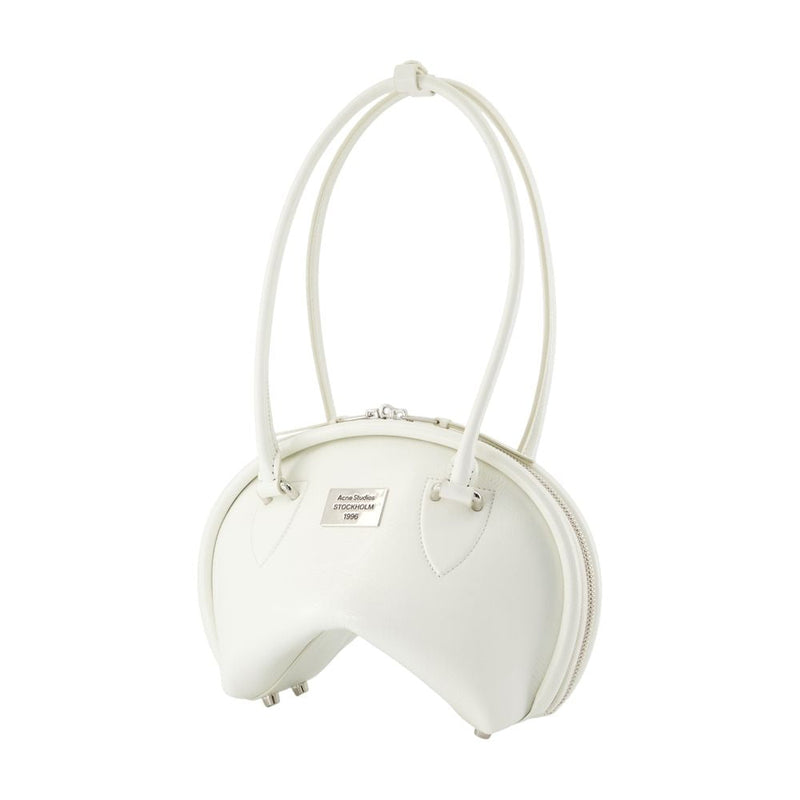 Acne Studios Shoulder Bag — White Calfskin