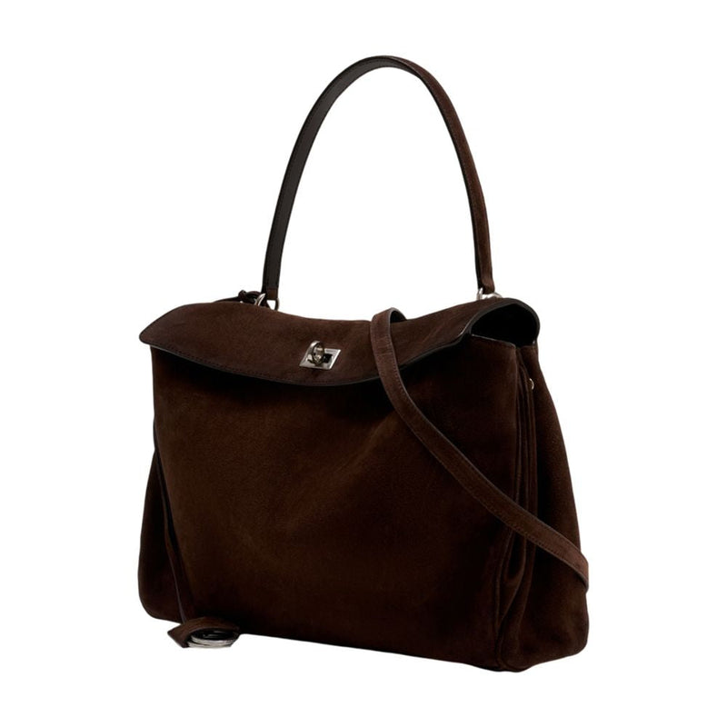 Balenciaga Rodeo Top Handle Bag — Brown Calfskin