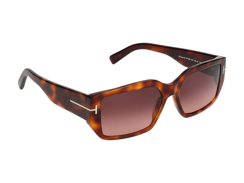 Tom Ford Ft0989 Tortoiseshell Injected Acetate Sunglasses — Brown