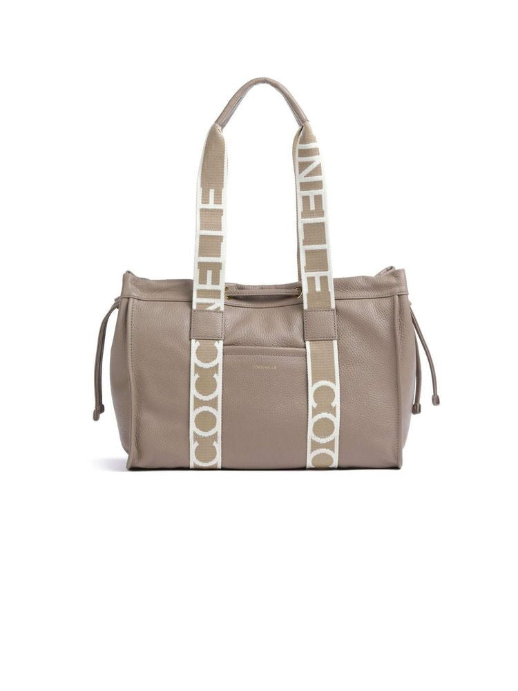 Coccinelle Tote Bag — Taupe Cow Leather
