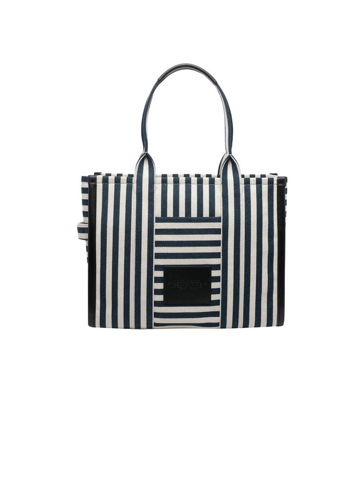 Marc Jacobs Striped Canvas Tote Bag — Blue 79.cotton