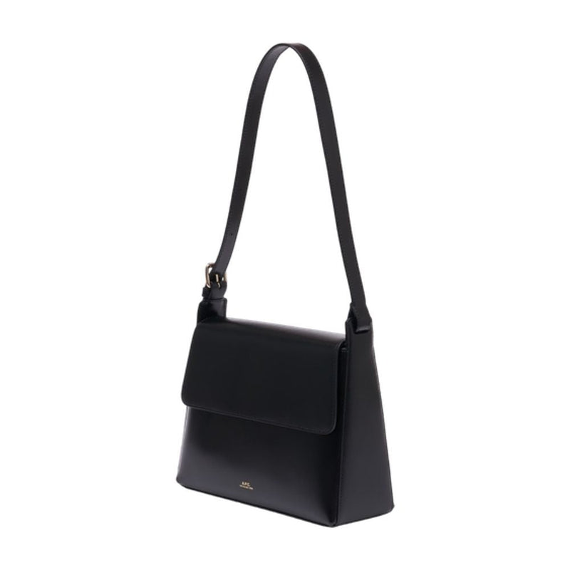 A.p.c. Virginie Shoulder Bag — Black Cowhide
