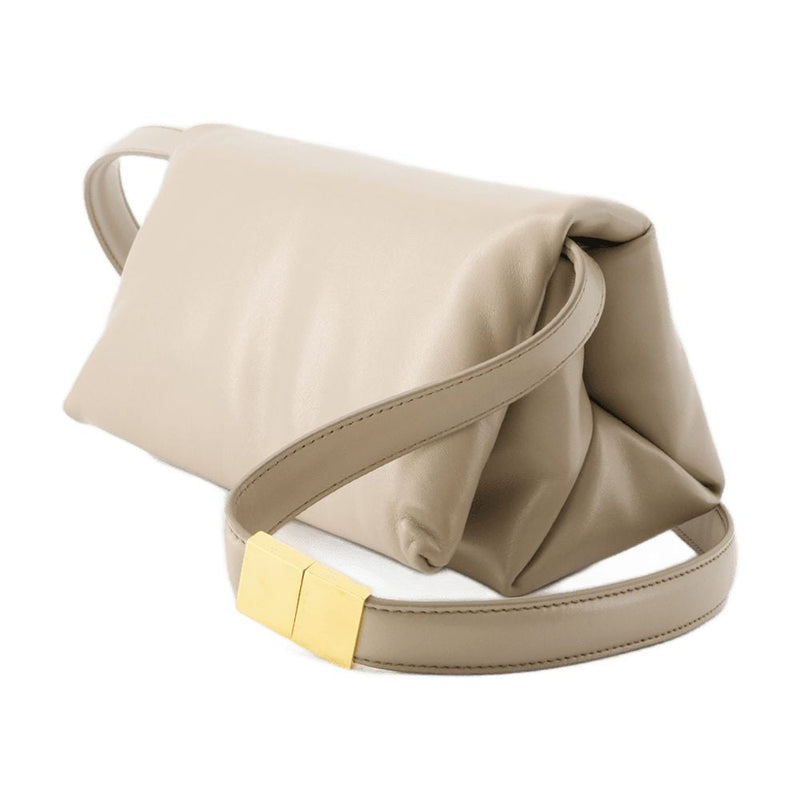 Marni Prisma Shoulder Bag — Beige Calfskin