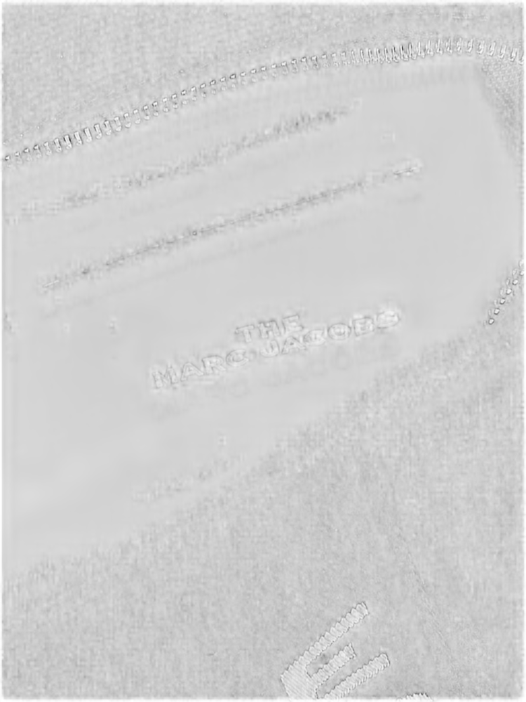 Marc Jacobs Logo-Print Canvas Tote Bag — Black Cotton
