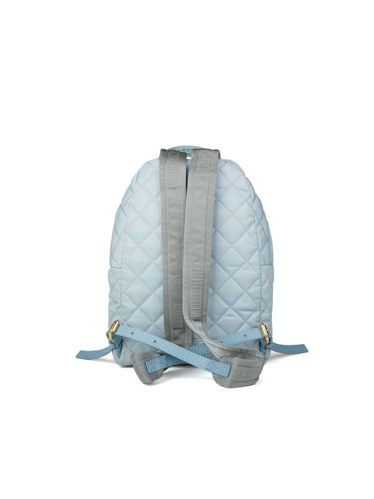 Moschino Quilted Polyamide Backpack — Blue