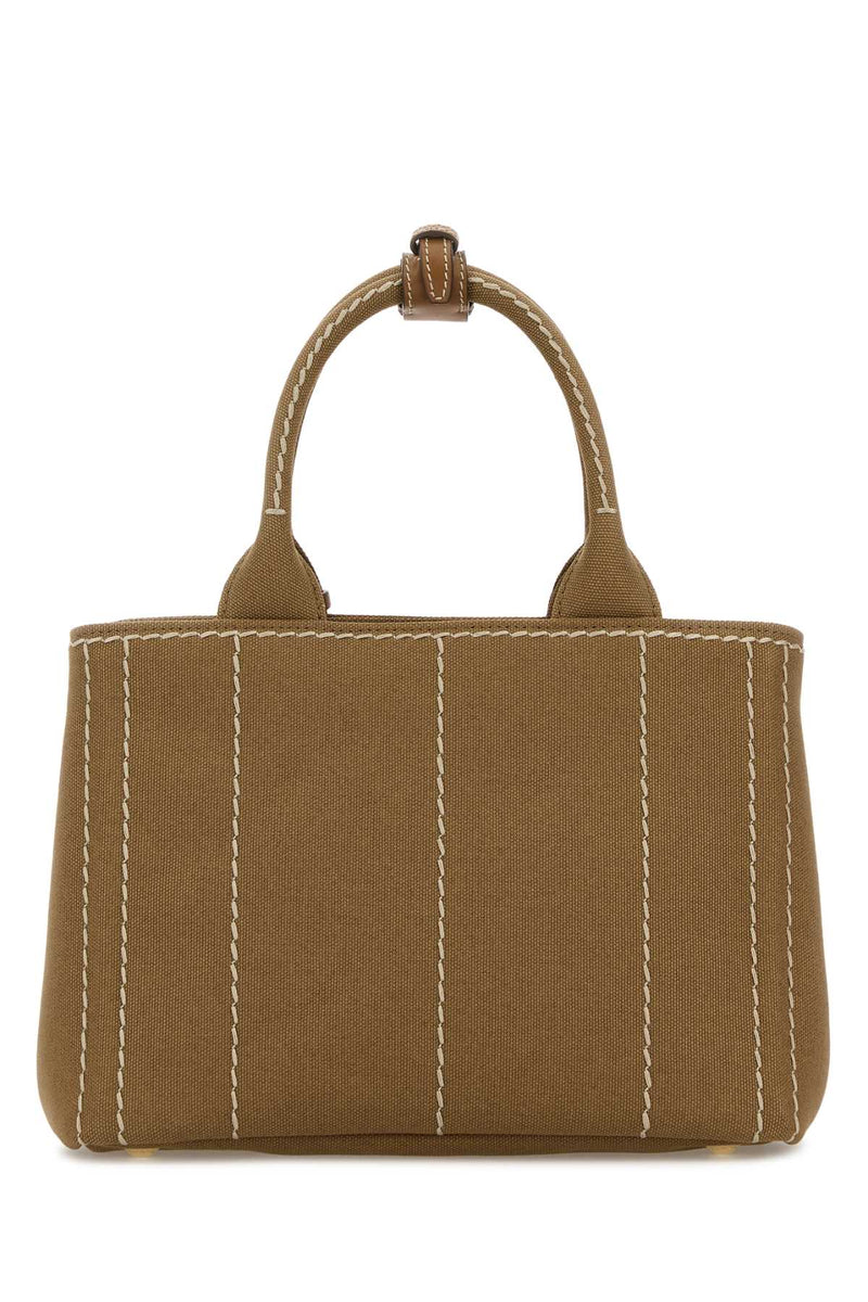 Prada Canvas Tote Bag — Beige