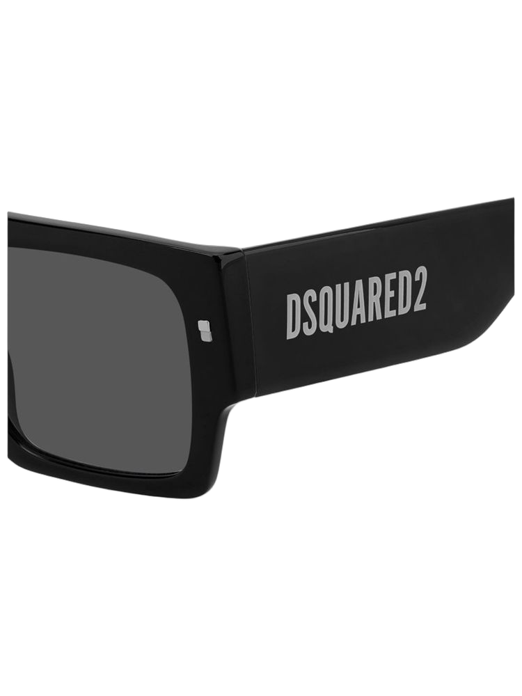 Dsquared2 D2 Logo-Embossed Acetate Sunglasses — Black