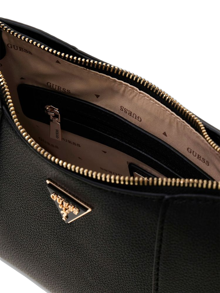 Guess Darcy Shoulder Bag — Black Polyurethane
