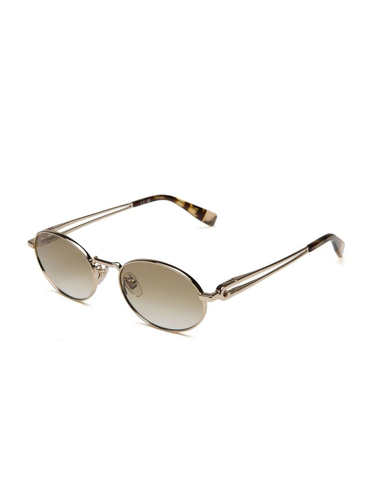 Furla Sfub30 Polished Rose Gold Metal Sunglasses —