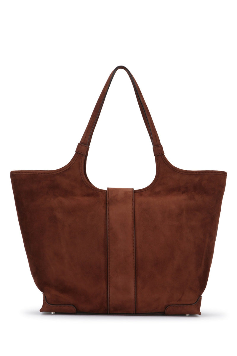 Roger Vivier Suede Tote Bag — Brown