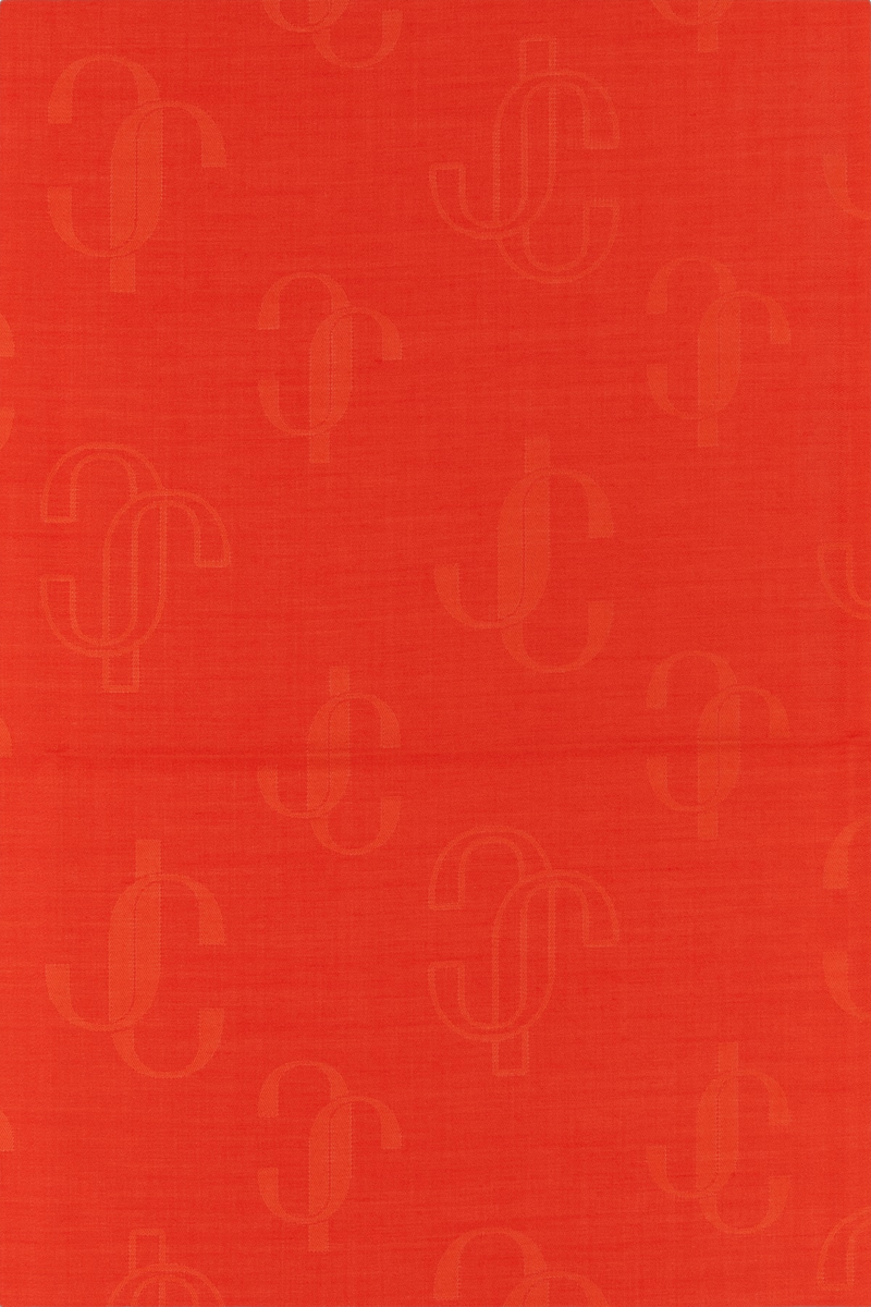 Jimmy Choo Paprika Scarf — Red Woven Textile Scarfs