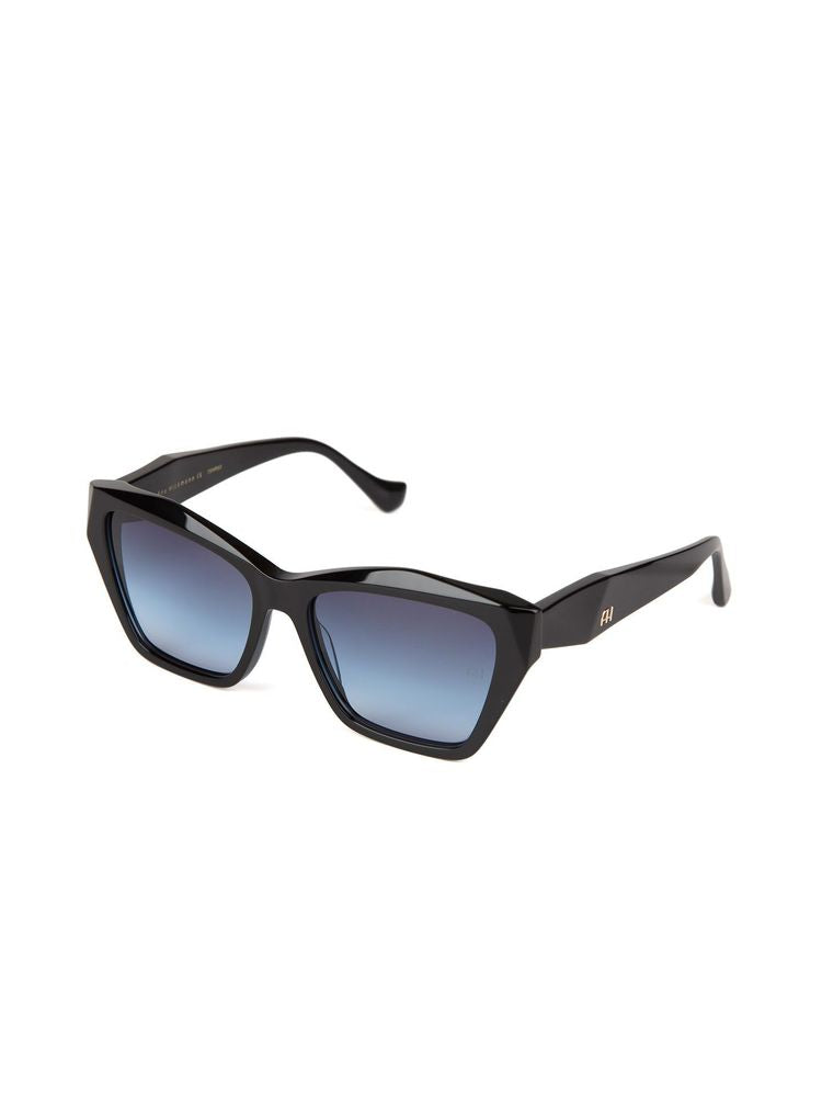 Ana Hickmann Ah9494 Gradient Lens Acetate Sunglasses — Black