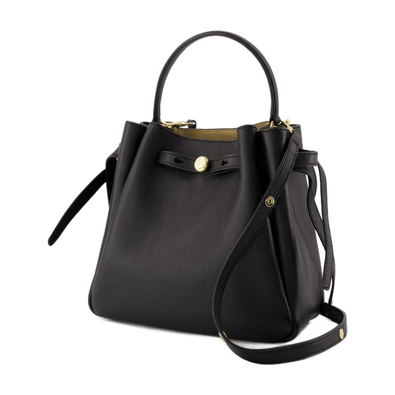 Tory Burch Romy Shoulder Bag — Black Calfskin