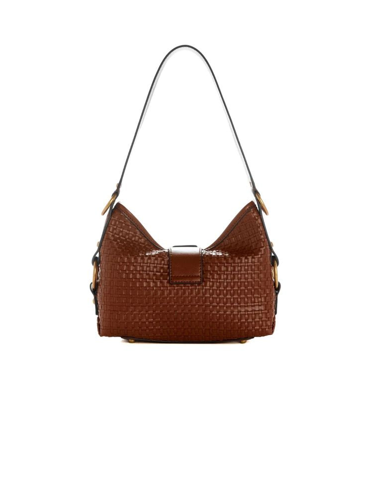 Guess Camden Shoulder Bag — Brown Polyurethane