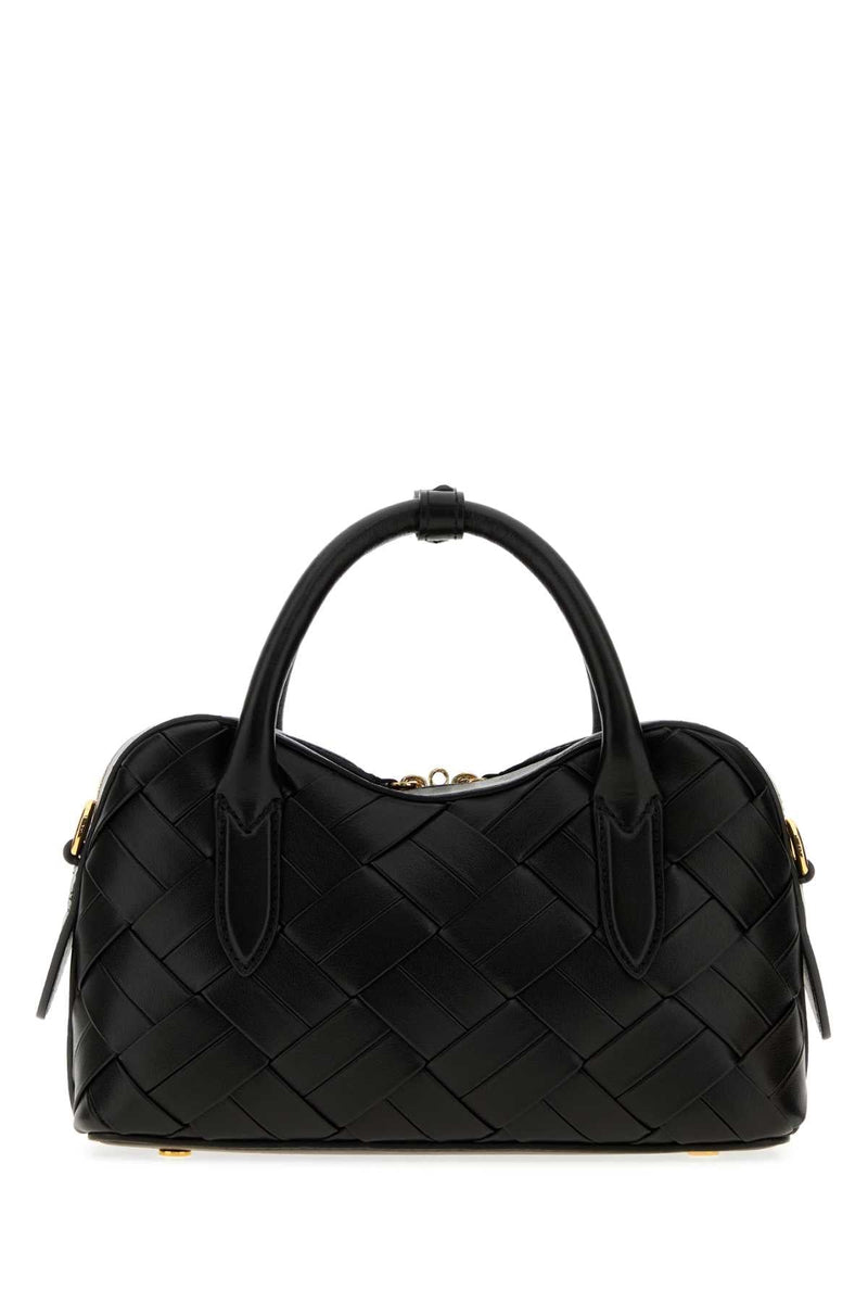 Stella Mccartney Quilted Leather Top Handle Bag — Black