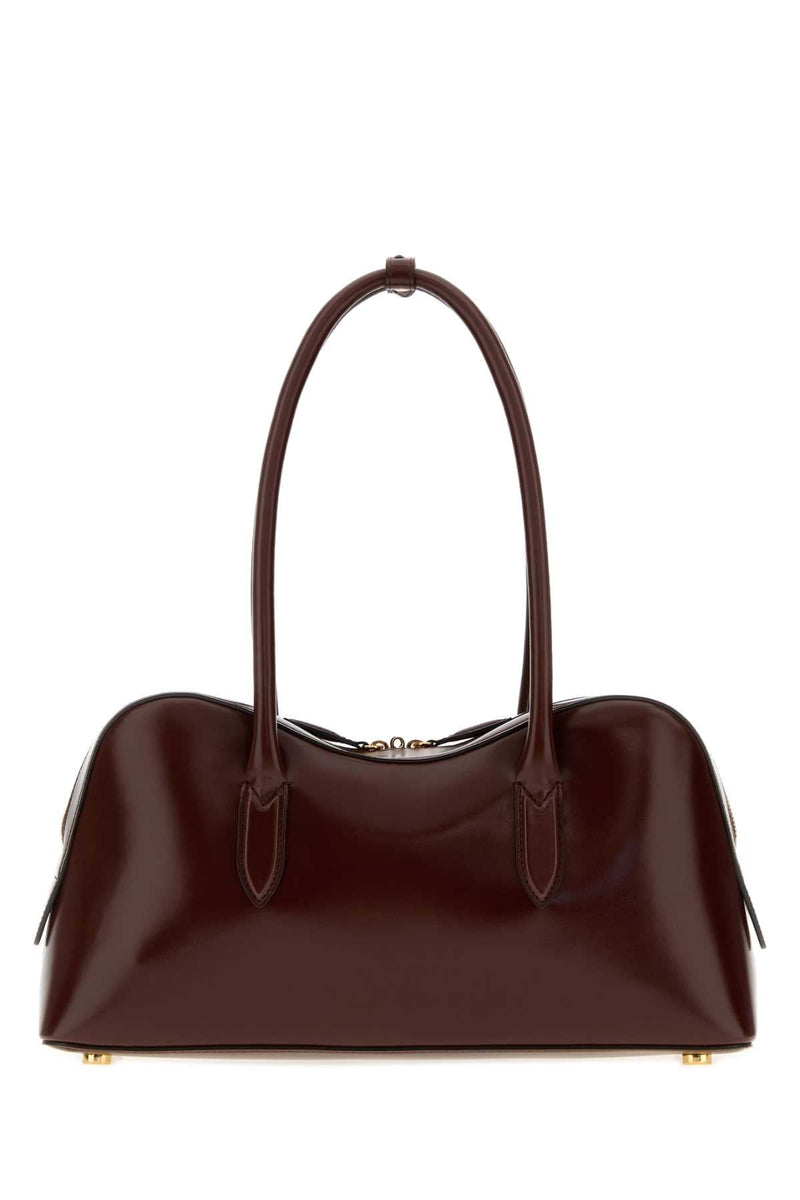 Stella Mccartney Curved Silhouette Shoulder Bag — Brown
