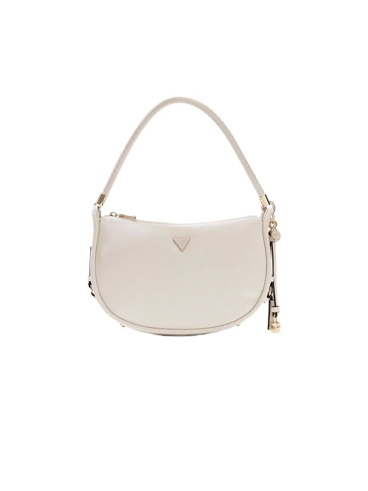 Guess Danya Shoulder Bag — White Polyurethane