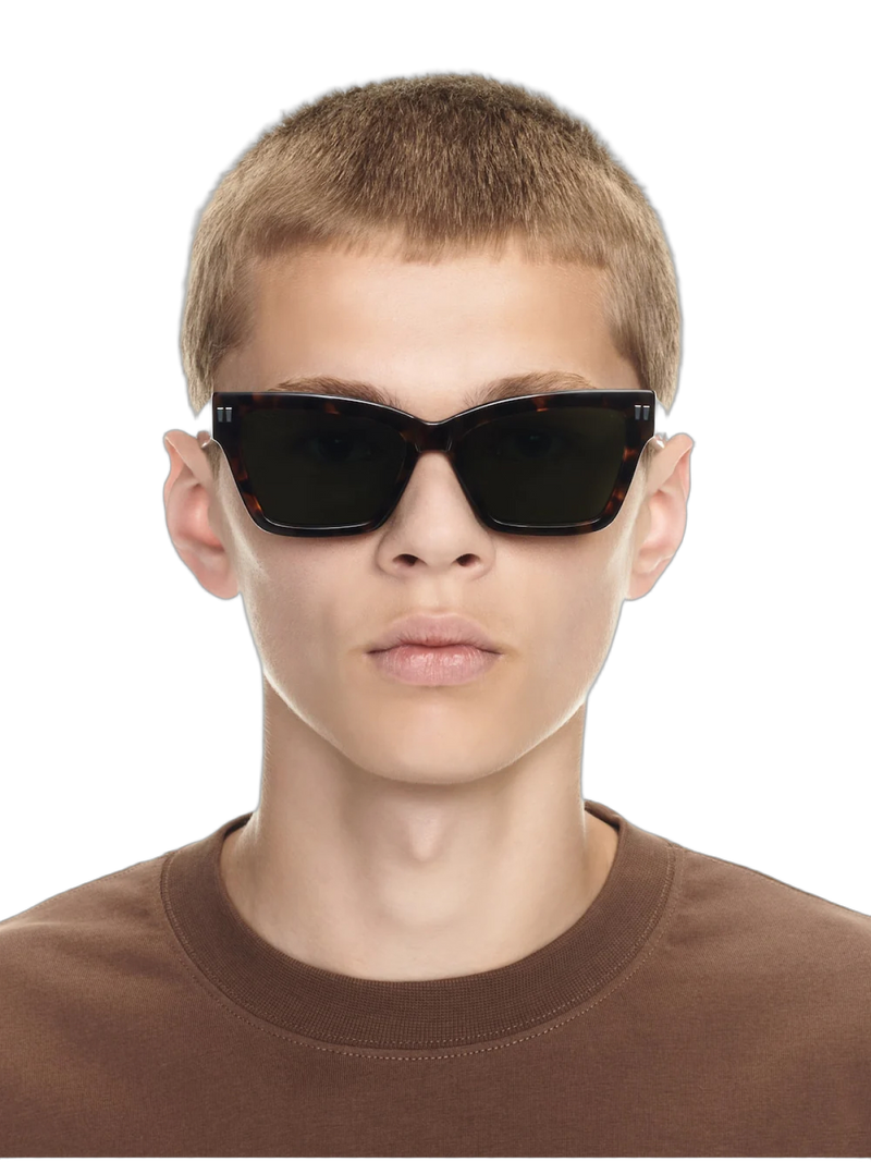 Off-White Oeri110s24pla0016055 Logo-Embellished Sunglasses — Brown Acetate
