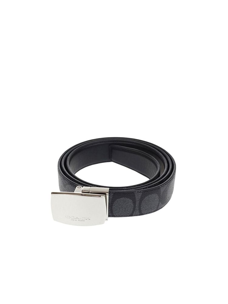 Coach Belt — Black Leather