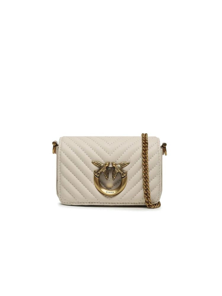Pinko Love Crossbody Bag — White Sheep Leathe