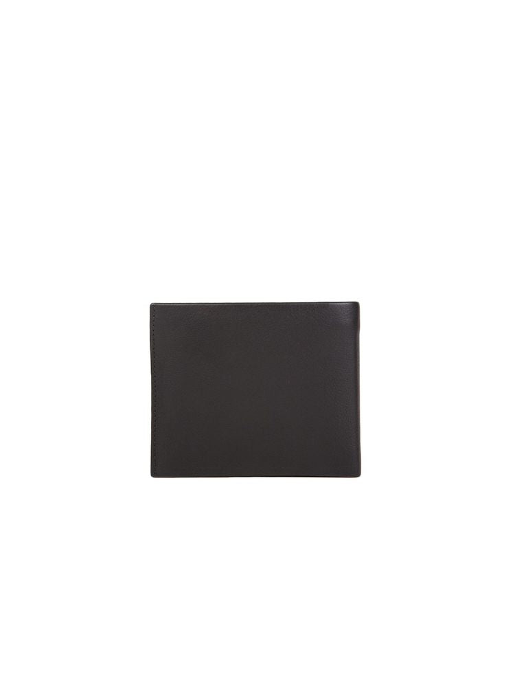 Momo Design Bifold Leather Wallet — Black Polyurethane