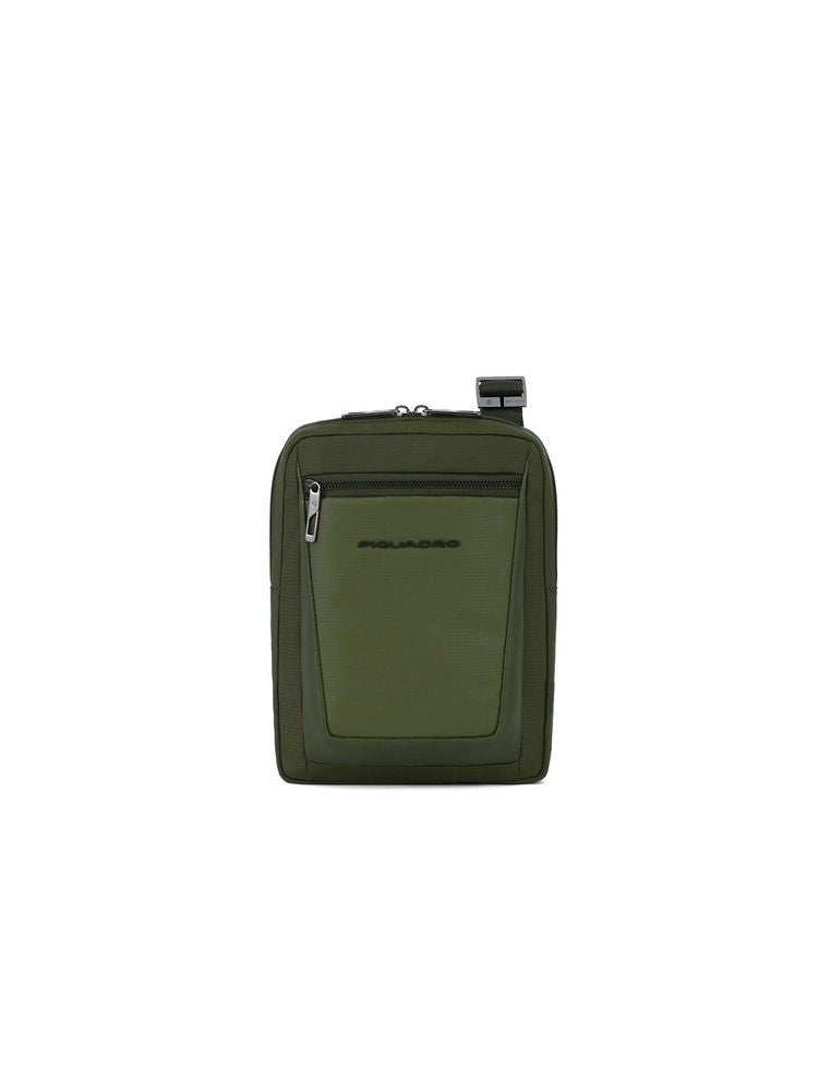 Piquadro Wollem Crossbody Bag — Green Polyester
