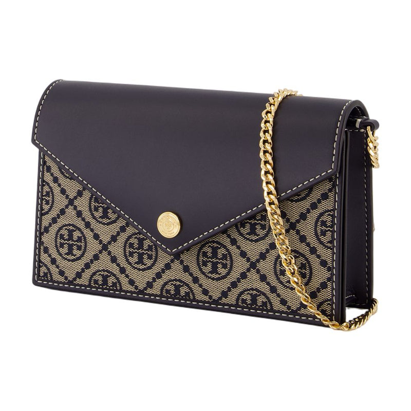 Tory Burch Wallet On Chain — Navy Cowhide