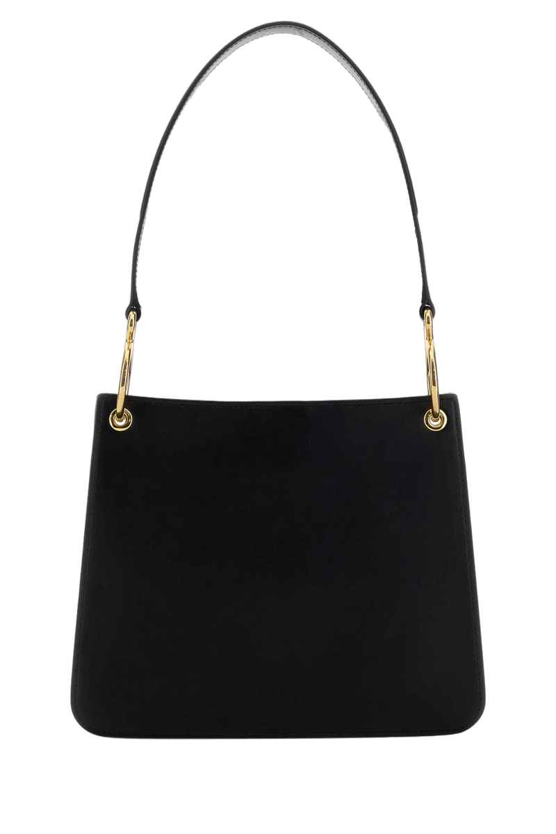 Jil Sander Ovine Leather Shoulder Bag — Black