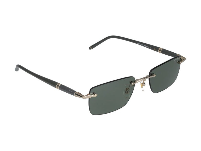 Montblanc Mb0344s Sunglasses — Gold Metal