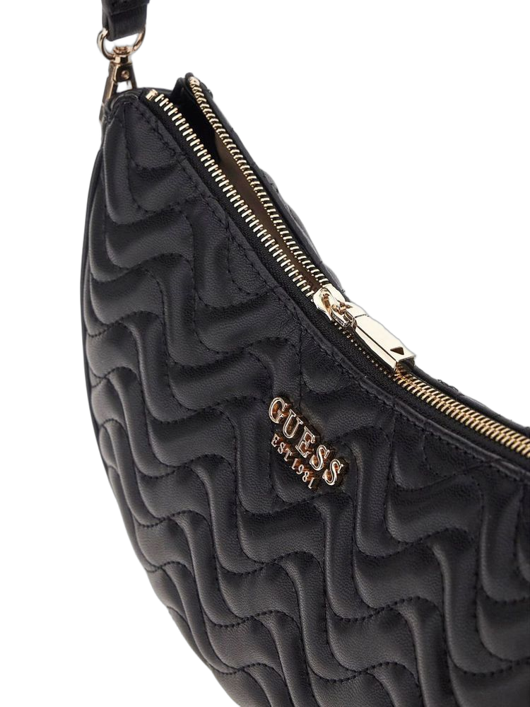 Guess Melisandra Shoulder Bag — Black Polyurethane