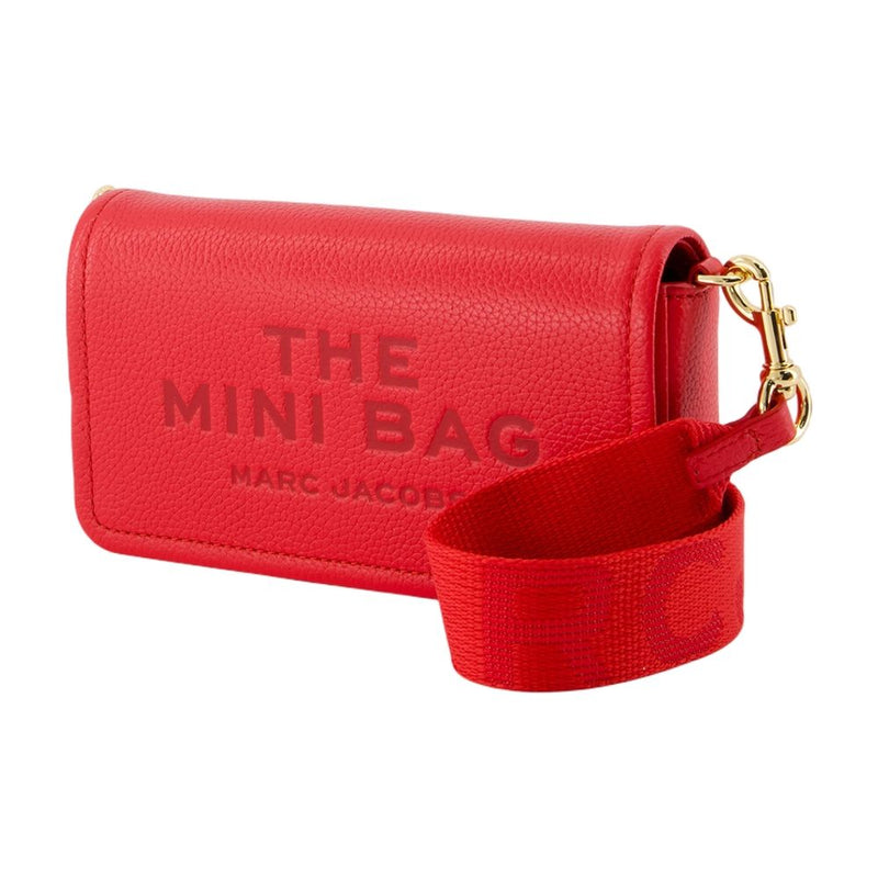 Marc Jacobs Grainy Leather Shoulder Bag — Red Cowhide