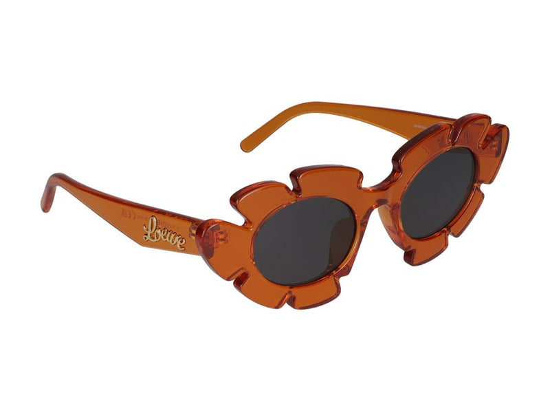 Loewe Lw40088u Flower-Shaped Frame Sunglasses — Orange Standard