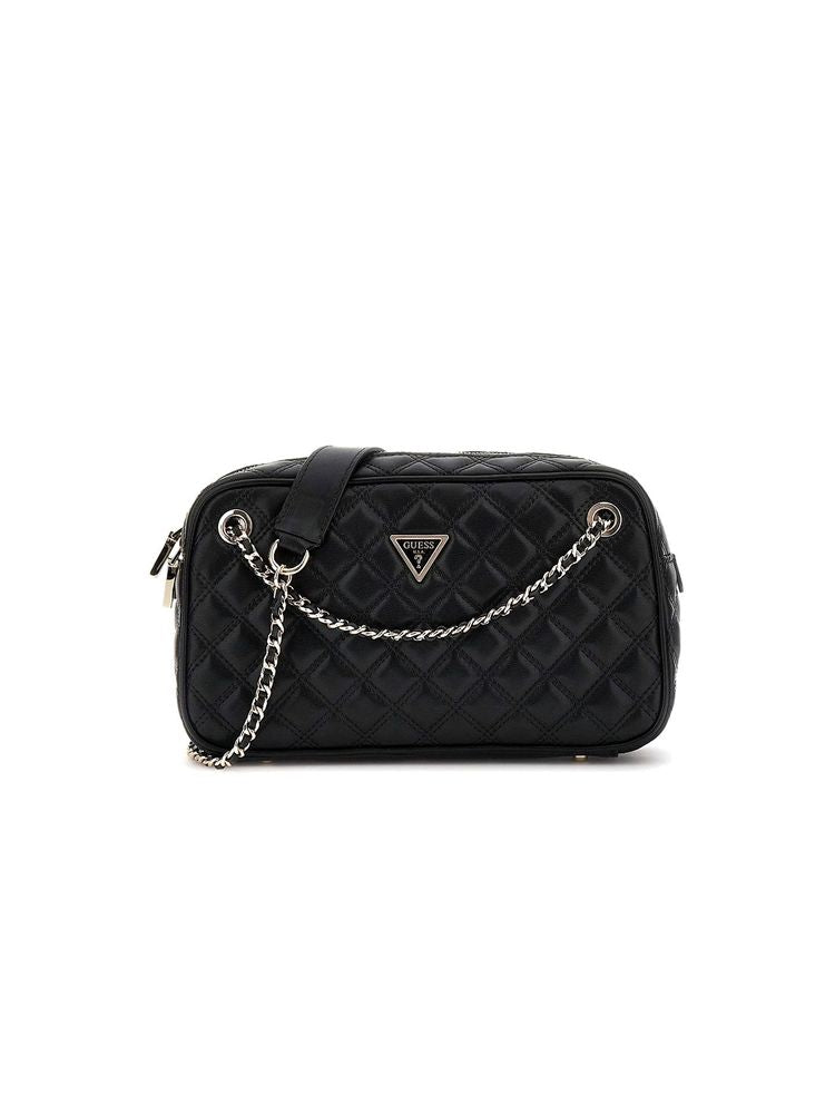 Guess Giully Ii Shoulder Bag — Black Polyurethane