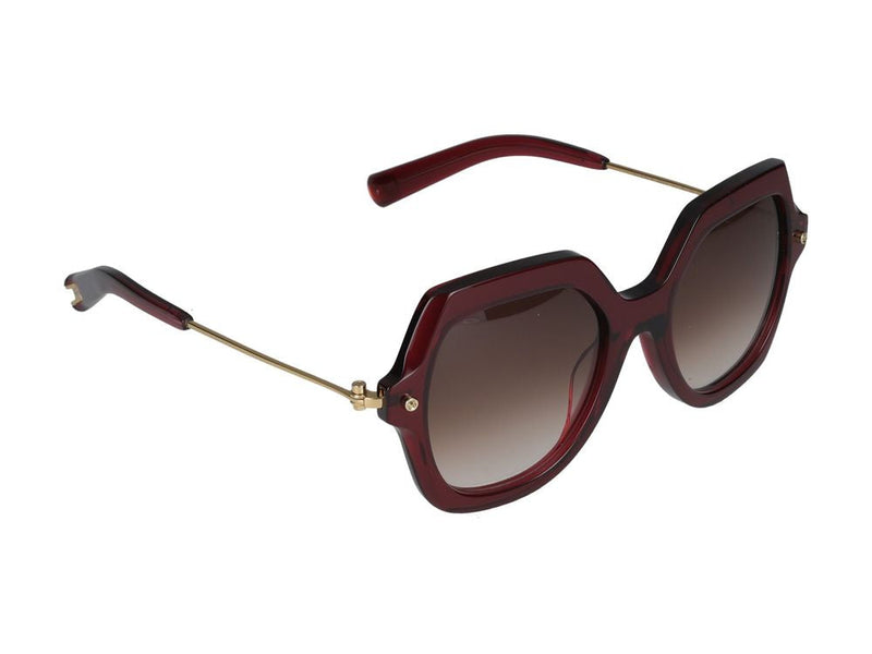 Yohji Yamamoto Slook018 Sunglasses — Burgundy Acetato