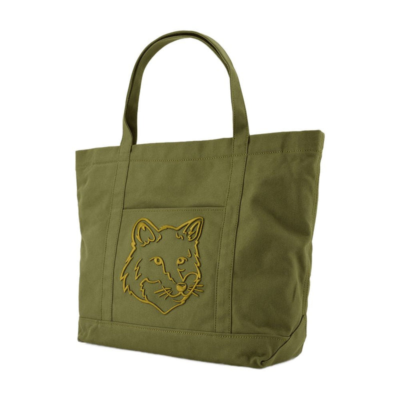 Maison Kitsuné Tote Bag — Green Cotton