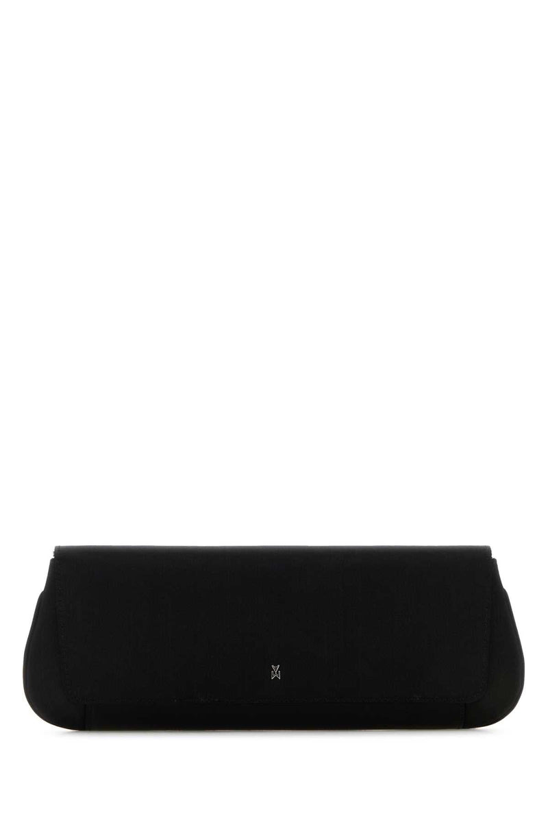 Amina Muaddi Blasilhar Clutch — Black