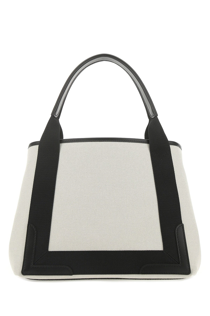 Balenciaga Canvas Colorblock Shoulder Bag — Beige T Cotton