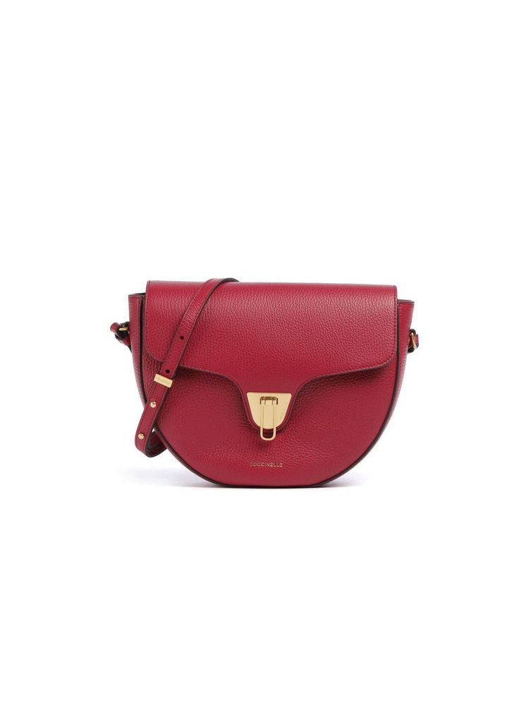 Coccinelle Beat Crossbody Bag — Red Cowhide