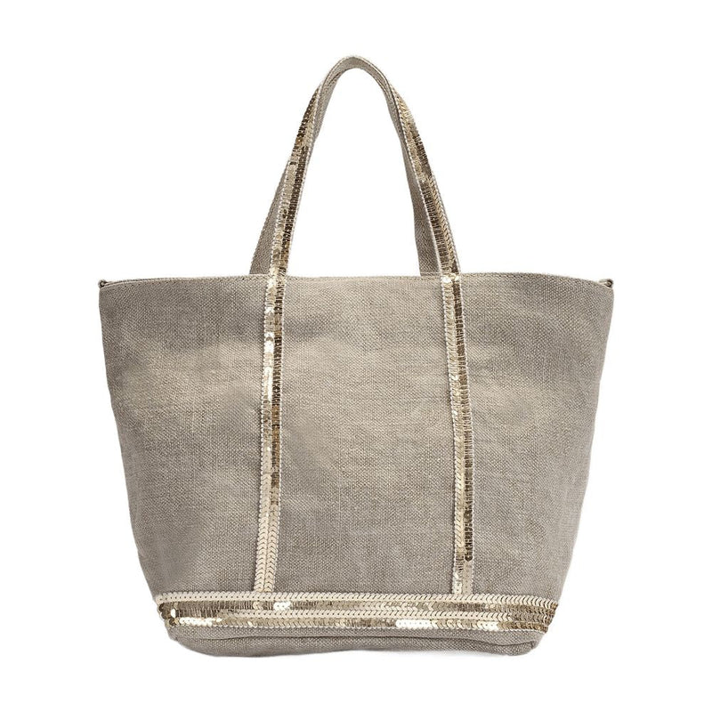 Vanessa Bruno Cabas S Tote Bag — Gray Linen