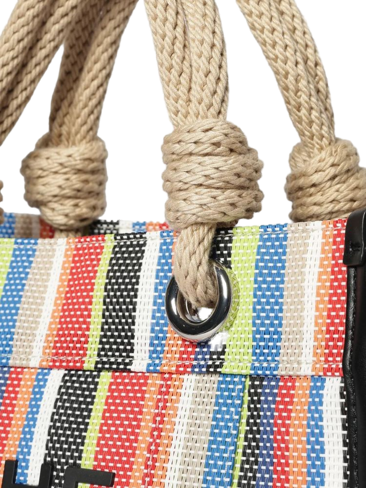 Marc Jacobs Striped Pvc Tote Bag — Multicolor