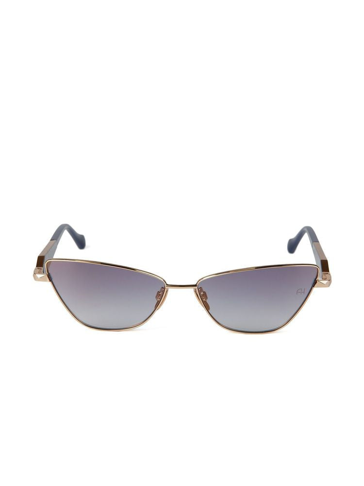 Ana Hickmann Ah3347 Gradient Lens Metal Sunglasses — Gold