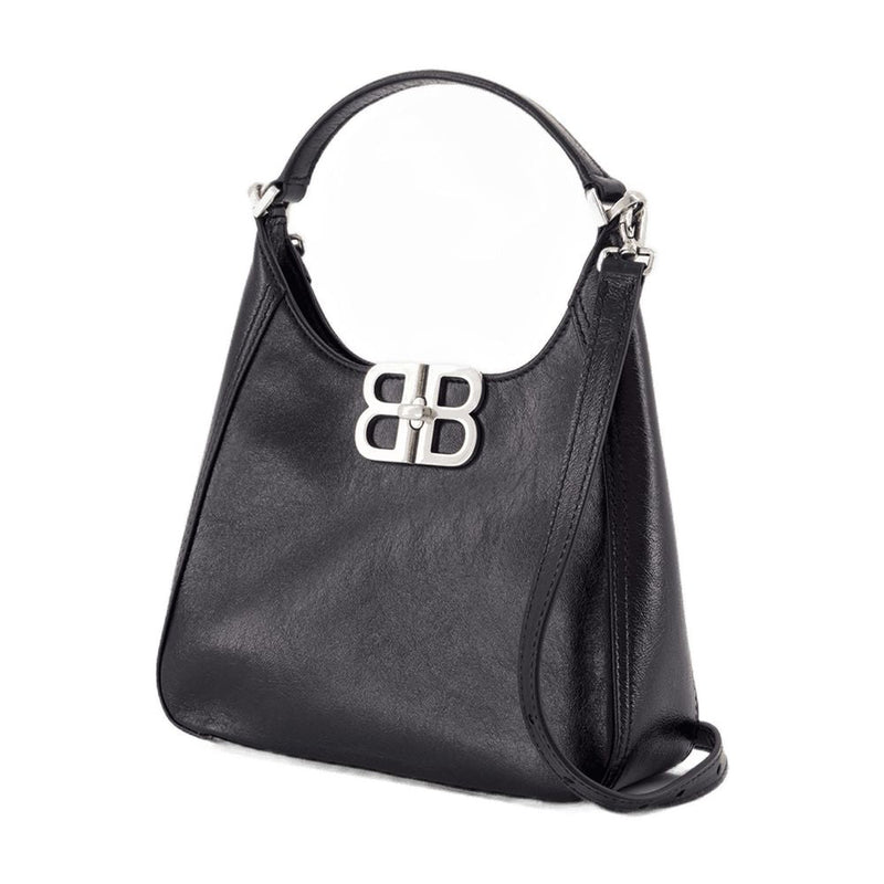 Balenciaga Bb Shoulder Bag — Black Lambskin