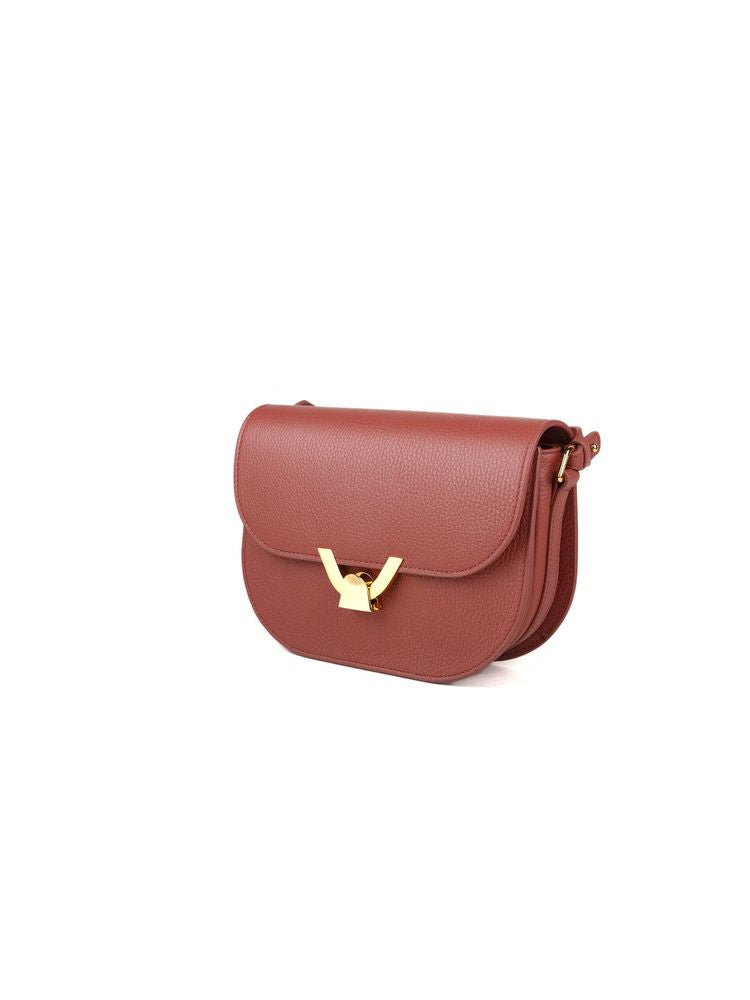 Coccinelle Dew Crossbody Bag — Brown Cowhide
