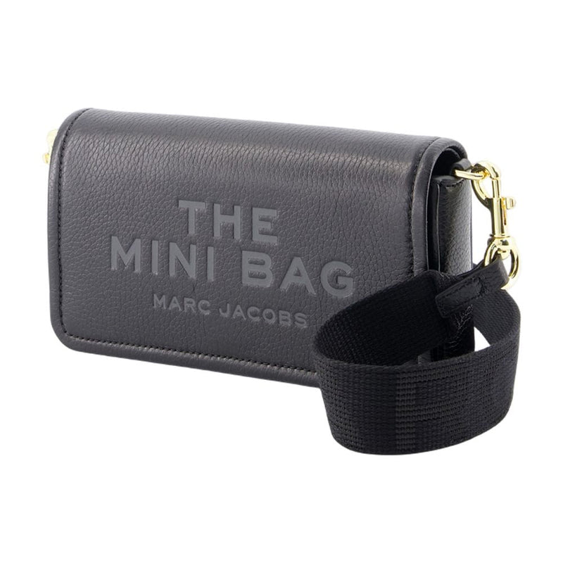 Marc Jacobs Leather Crossbody Bag — Black Cowhide