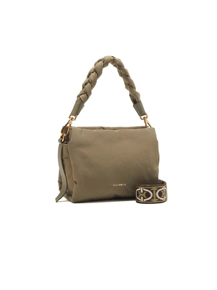 Coccinelle Boheme Shoulder Bag — Green Polyester