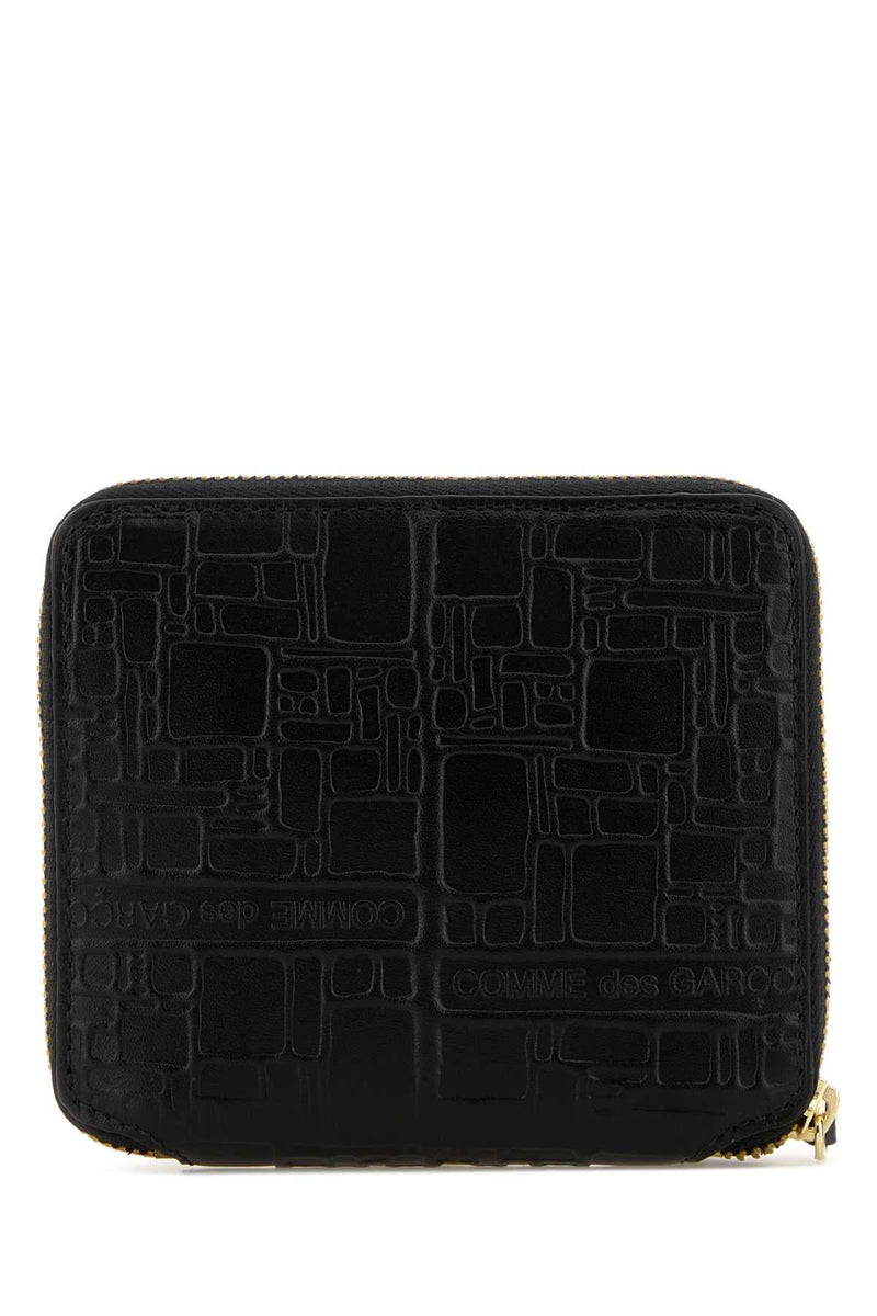 Comme Des Garçons Logotype Wallet — Black