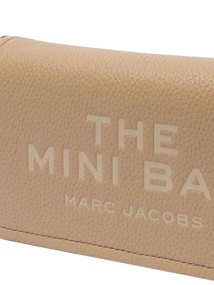 Marc Jacobs Grain Leather Crossbody Bag — Camel